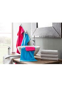 Egeria, Badet&uuml;cher &raquo;Madison&laquo; Uni-Programm mit Streifenbord&uuml;re, reine Baumwolle, hellbraun, Walkfrottee, Obermaterial: 100% Baumwolle, 1 Stk.