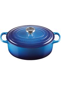 Le Creuset, Le Creuset Br&auml;ter &raquo;Signature 31 cm&laquo; Gusseisen, azur, &Oslash; 31 cm + H&ouml;he 17,9 cm