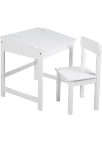 Roba, Roba Kinderschreibtisch &raquo;Schulpult, weiss&laquo; inkluisve Stuhl, wei&szlig;, B/H/T: 55 cm x 58 cm x 49 cm