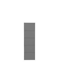 KARE Design, Schuhschrank &raquo;Caruso 5-er, 50 x 170 cm&laquo;, schwarz, Metall, B/H/T: 50 cm x 170 cm x 14 cm