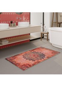 Wecon Home, Wecon Home Badematte &raquo;Healing&laquo; H&ouml;he 0,5 mm fussbodenheizungsgeeignet Vintage, waschbar, rutschfest, schnell trocknend, robust, Badteppich,