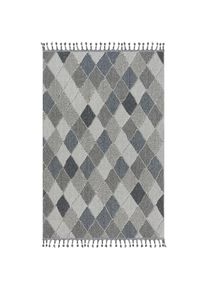 Astra, Astra Teppich &raquo;Trevi 6831 223&laquo; rechteckig 7 mm H&ouml;he In- und Outddor geeignet, Balkon, Aussenbereich, blau, grau, Kunstfaser, 7 mm