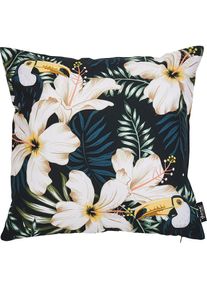 done., done. Dekokissen &raquo;Panama Print Tukan&laquo; Beidseitig bedruckte Kissenh&uuml;le ohne F&uuml;llung, 1 St&uuml;ck, bunt, bedruckt, Baumwolle, 1 Stk.