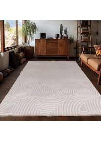 Ayyildiz Teppiche, Teppich &raquo;SAHARA 1113&laquo; rechteckig 12 mm H&ouml;he L&auml;ufer / Pflegeleicht / Strapazierf&auml;hig / Trend Colors/ Wohnzimmer, beige, Polypropylen