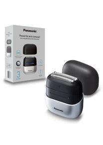 Panasonic, Elektrorasierer &raquo;ES-CM3BKS503&laquo; Kompakt, 3 Edelstahlklingen, USB-Laden (Typ-C), Touch Control, schwarz, silber, Edelstahl, Kunststoff, 