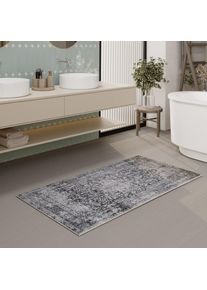 Wecon Home, Wecon Home Badematte &raquo;Ralph&laquo; H&ouml;he 0,5 mm fussbodenheizungsgeeignet Vintage, waschbar, rutschfest, schnell trocknend, weich, Badteppich, 
