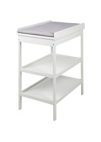 Roba, Roba Wickelregal &raquo;Style, weiss&laquo; inkl. Wickelauflage 55 cm, wei&szlig;, grau, silberfarben