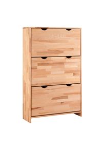 Home Affaire, Home Affaire Schuhschrank &raquo;Maximus&laquo; H&ouml;he 130 cm, mit 3 Doppelschuhtrommeln, kernbuche