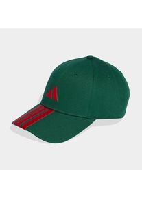 adidas Performance, Unisex, adidas Performance Baseball Cap &raquo;BBALL 3S CAP NL&laquo;, team dunkelgr&uuml;n, better scarlet, Einheitsgr&ouml;&szlig;e, Diese sportliche 3-