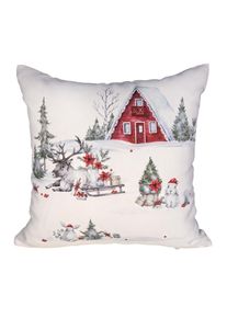 my home, my home Dekokissen &raquo;Lealux&laquo; ohne F&uuml;llung, 40 x 40 cm, weihnachtlich, Weihnachtsdeko, bunt, Polyester, 1 Stk.