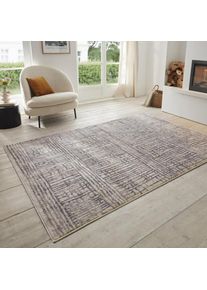 Hanse Home, Hanse Home Teppich &raquo;Sole&laquo; rechteckig 8 mm H&ouml;he Kurzflor, L&auml;ufer, Vintage, Wohnzimmer, Schlafzimmer, Esszimmer, Flur, creme,grau, 