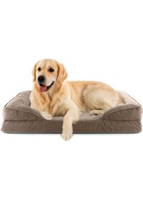 Lumaland, Hundebett &raquo;Indoor Cord L&laquo;, braun, B/H/L: 75 cm x 18 cm x 110 cm