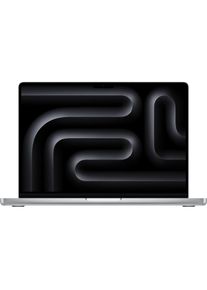 Apple, Notebook &raquo; MacBook Pro 14 Zoll (2024), M4 Pro Chip, 12C CPU, 16C GPU&laquo; 35,97 cm / 14,2 &prime;&prime; M4 Pro 1.000 GB SSD, silberfarben, Geh&auml;use aus 