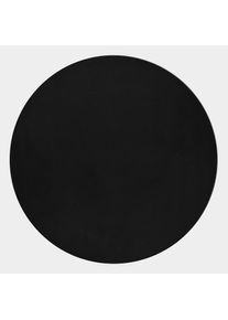 Ayyildiz Teppiche, Hochflor-Teppich &raquo;POUFFY 5100&laquo; rund 20 mm H&ouml;he L&auml;ufer, weicher glatter Softflor, Kaninchen Fell Haptik, waschbar, schwarz, 