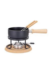 Kadastar, Fondue &raquo;Bernina 5 Teile, Schwarz&laquo; Holzart: Buche (China), schwarz