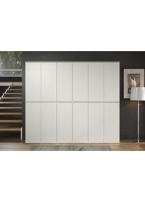 Inosign, Inosign Garderoben-Set &raquo;Novara&laquo; Komplett-Set, 2 Stk. tlg., wei&szlig;, Holzwerkstoff, Kunststoff, B/H/T: 222 cm cm x 191 cm cm x 34 cm cm