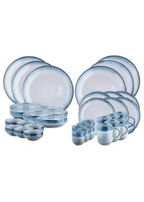 Ackerman Kombiservice &raquo;Bj&ouml;rn Genesis 36-teilig, Meer&laquo;, blau, Steinzeug