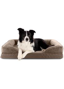 Lumaland, Hundebett &raquo;Indoor Cord M&laquo;, braun, B/H/L: 65 cm x 18 cm x 90 cm