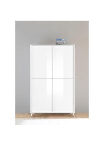 Inosign, Inosign Highboard &raquo;City&laquo; H&ouml;he ca. 174 cm, wei&szlig; hochglanz lack, B/H/T: 104 cm x 174 cm x 40 cm