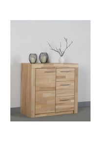 Vogl M&ouml;belfabrik, VOGL M&ouml;belfabrik Kommode &raquo;Toronto&laquo; Breite 91 cm, kernbuefarben, kernbuche massiv, Massivholz, Spanplatte, B/H/T: 91 cm x 87 cm x 42 