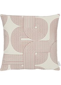 Apelt, Apelt Dekokissen &raquo;Nova&laquo;, natur, rosa, gemustert, Polyester, 1 Stk.
