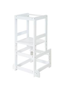 Roba, Roba Stehhilfe &raquo;Lernturm nach Montessori&laquo; (), wei&szlig;, MDF, B/H/T: 54 cm x 90 cm x 47 cm