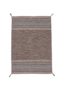 CarpetFine, CarpetFine Teppich &raquo;Kelim Azizi, auch als L&auml;ufer erh&auml;ltlich&laquo; rechteckig 5 mm H&ouml;he handgewebt, Baumwolle, Wendeteppich mit Fransen, 