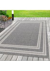 Ayyildiz Teppiche, Teppich &raquo;ARUBA 4901&laquo; rechteckig 6 mm H&ouml;he Pflegeleicht, Modern, In- und Outdoor geeignet, grau, Polypropylen, 6 mm