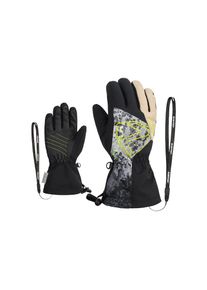 Ziener, Unisex, Skihandschuhe &raquo;LAVAL AS AW&laquo;, schwarz, 3, trendiger M&auml;dchen Skihandschuh mit asymmetrischem Design