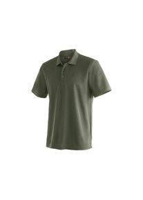 Maier Sports, Unisex, Funktionsshirt &raquo;Ulrich&laquo; Unisex Poloshirt, kurzarm Freizeit-Shirt mit Hemdkragen, Reg. Fit, moosgr&uuml;n, XL, Bequemes Poloshirt mit 