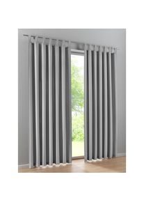 HEINE HOME, HEINE HOME Vorhang &Ouml;sen 2 Stk. tlg., grau, Polyester, &Ouml;sen