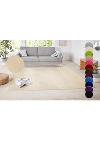 Hanse Home, Hanse Home Teppich &raquo;Shashi&laquo; rechteckig 8,5 mm H&ouml;he Kurzflor, Unifarben, L&auml;ufer, weich, Esszimmer, Kinderzimmer, Flur, natur, Kunstfaser, 