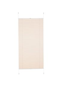 K-home, K-home Plissee &raquo;Klemmfix Pisa&laquo; verdunkelnd energiesparend ohne Bohren verspannt, creme, Obermaterial: 100% Polyester