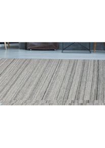 Calo-deluxe, Calo-deluxe Teppich &raquo;Roxy 300&laquo; rechteckig 6 mm H&ouml;he Flachgewebe, Wohnzimmer, grau, multi, Baumwolle, Kunstfaser, Wolle, 6 mm