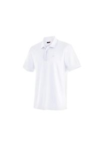Maier Sports, Unisex, Funktionsshirt &raquo;Ulrich&laquo; Unisex Poloshirt, kurzarm Freizeit-Shirt mit Hemdkragen, Reg. Fit, wei&szlig;, XXL, Bequemes Poloshirt mit 