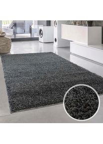 Carpet City, Hochflor-Teppich &raquo;Shaggi uni 500&laquo; rechteckig 30 mm H&ouml;he L&auml;ufer, Shaggy, Uni, Langflor, weich, Wohnzimmer, Schlafzimmer, Kinder, 