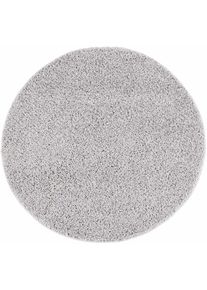 Carpet City, Hochflor-Teppich &raquo;Shaggi uni 500&laquo; rechteckig 30 mm H&ouml;he Shaggy-Teppich, Uni-Farben, Langflor, Weich, grau, Kunstfaser, 30 mm