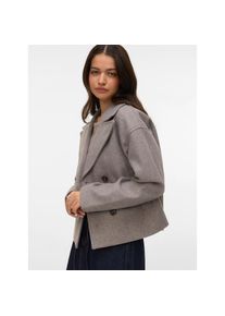 V&eacute;ro Moda Vero Moda, Unisex, Cabanjacke &raquo;VMVINCELINE SHORT JACKET NOOS&laquo; mit Knopfleiste, driftwood detail:melange, L, Unisexjacke von Vero Moda