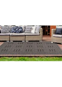 Calo-deluxe, Calo-deluxe Teppich &raquo;Perugia 1050&laquo; rechteckig 7 mm H&ouml;he In- und Outdoor geeignet, Wohnzimmer, taupe, Kunstfaser, 7 mm