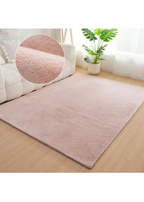 Bruno Banani, Fellteppich &raquo;Rabbit 2, Kunstfell Teppich, Modern&laquo; rechteckig 25 mm H&ouml;he Kaninchenfell-Haptik, sehr weich, Wohnzimmer, Schlafzimmer, 