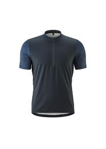 Gonso, Unisex, Radtrikot &raquo;Adventure Jersey Halfzip M&laquo; Unisex Fahrradtrikot kurzarm, R&uuml;ckentasche mit RV, Quick-Dry, Slim Fit, nachtblau, M, K&ouml;rpernahe
