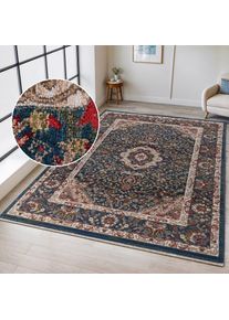 Goodproduct, GOODproduct Teppich &raquo;Molvio, mit & ohne Fransen&laquo; rechteckig 18 mm H&ouml;he Orient-Optik, Vintage Design, weich, Wohnzimmer, Schlafzimmer, 