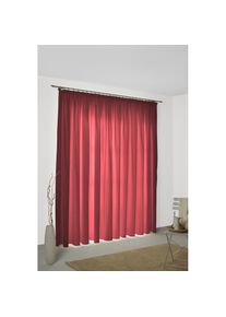 WIRTH, Vorhang &raquo;SUNBONE&laquo; Kr&auml;uselband 1 Stk. tlg., beere, Polyester