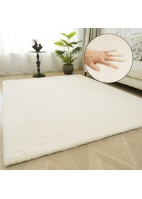 Bruno Banani, Fellteppich &raquo;Rabbit 2, Kunstfell Teppich, Modern&laquo; rechteckig 25 mm H&ouml;he Kaninchenfell-Haptik, sehr weich, Wohnzimmer, Schlafzimmer, 