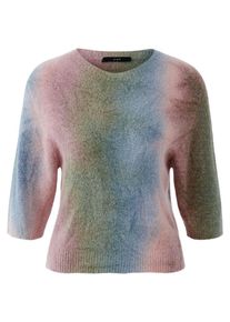 Oui - Rundhals-Pullover, multicolor, Gr. 44, Kunstfaser