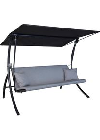 Angerer FREIZEITM&Ouml;BEL Hollywoodschaukel &raquo;Motion Zip granit&laquo;, wetterfest grau hellgrau