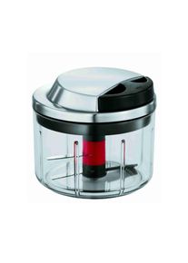 R&ouml;sle R&Ouml;SLE Zerkleinerer &raquo;Gem&uuml;seschneider&laquo;, scharfe Klingen, Kr&auml;uterk&ouml;rbchen, Mixer-Einsatz, Frischhaltedeckel silberfarben transparent/silberfarben