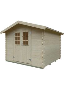 Kiehn-Holz Gartenhaus &raquo;Mellenberg 4&laquo; beige naturbelassen