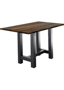 M&auml;usbacher M&Auml;USBACHER Bartisch, Gestell in U-Form (Breite 120, 140 oder 160 cm) schwarz schwarzstahl/texas oak + schwarzstahl