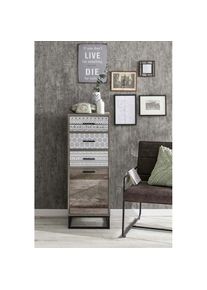 Sit Kommode &raquo;Skandi&laquo;, mit dekorativem Muster schwarz schwarz/wei&szlig;